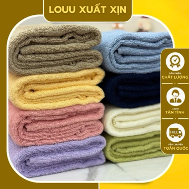 Set 2 khăn tắm xuất Nhật thấm hút tốt 70x140cm - Giá ưu đãi 180.000đ