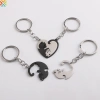Set 2 Mèo Tình Yêu Móc Khóa Dây Chuyền Nam Nữ Thép Không Gỉ Chống Mất Eo Treo