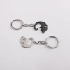 Set 2 Mèo Tình Yêu Móc Khóa Dây Chuyền Nam Nữ Thép Không Gỉ Chống Mất Eo Treo 5