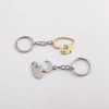Set 2 Mèo Tình Yêu Móc Khóa Dây Chuyền Nam Nữ Thép Không Gỉ Chống Mất Eo Treo 7