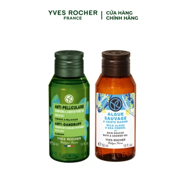 Set 2 mini trải nghiệm Yves Rocher - Dầu gội 50ml + Sữa tắm 50ml, giá ưu đãi 108.000đ