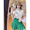 Set 2 món áo tag ngực cộc cổ bẻ + chân váy xinh cá tính - Giá chỉ 138.000 VND 4