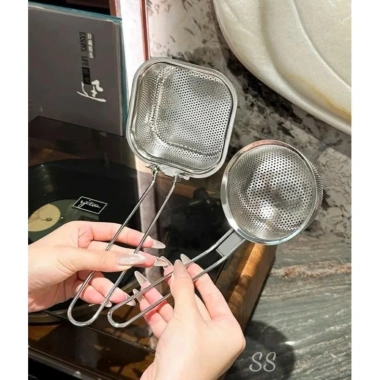 Set 2 Muôi Thìa Nhúng Lẩu Vuông Inox 304 - Quai Cài Nồi Tiện Lợi, Giá 69.999₫