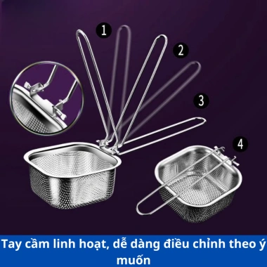 Set 2 muôi thủng nhúng lẩu TDHome inox 304 nồi rảnh tay, quai cài, giỏ mì & bò 49.000₫
