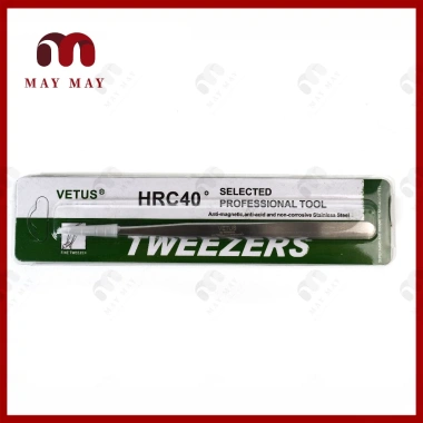 Set 2 nhíp nhặt lông yến & linh kiện điện tử Vetus - 2 cây 1 cong 1 thẳng, giá 40.000₫