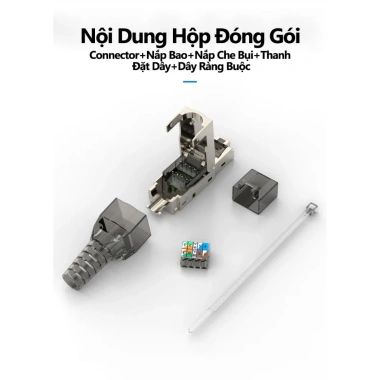 Set 2 Phích Cắm RJ45 Cat8 40Gbps - Cat7, Cat6A, Chuyên Dụng, Giá ưu đãi 137.499 VND 3 Set 2 Phích Cắm RJ45 Cat8 40Gbps - Cat7, Cat6A, Chuyên Dụng, Giá ưu đãi 137.499 VND 3