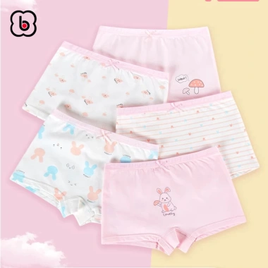 Set 2 Quần lót bé gái BabyloveGO cotton mềm mịn chip đùi thơm mát - 89.000₫ 2