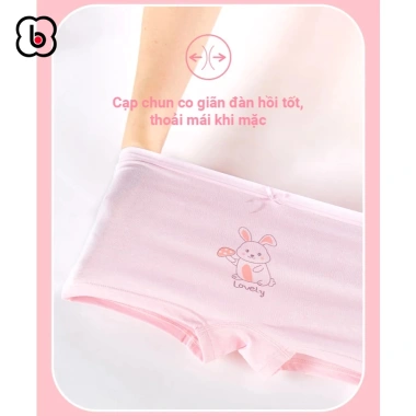 Set 2 Quần lót bé gái BabyloveGO cotton mềm mịn chip đùi thơm mát - 89.000₫ 7