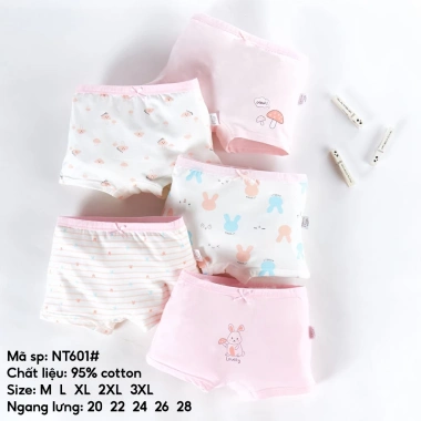 Set 2 Quần lót bé gái BabyloveGO cotton mềm mịn chip đùi thơm mát - 89.000₫ 10