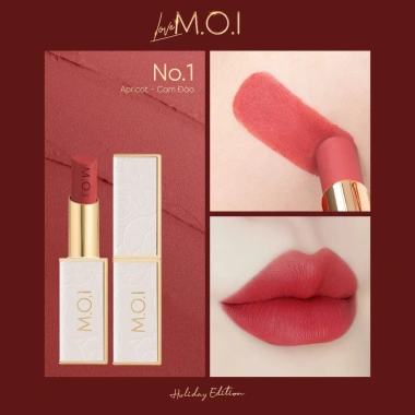 Set 2 son thỏi lì Love M.O.I Holiday Edition cao cấp dưỡng ẩm lâu trôi hộp quà 798.000₫