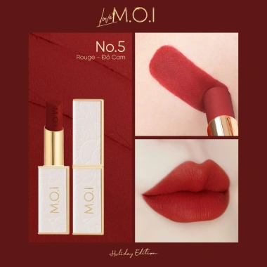 Set 2 son thỏi lì Love M.O.I Holiday Edition cao cấp dưỡng ẩm lâu trôi hộp quà 798.000₫