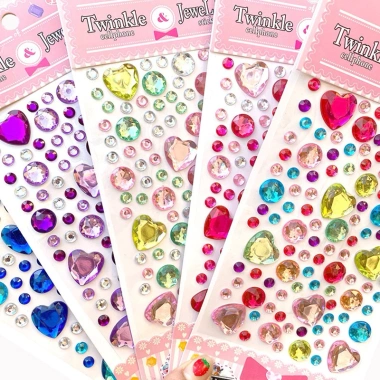 Set 2 Sticker hạt đá dán trang trí DIY - Keo dán mạnh, giá ưu đãi 52.000₫