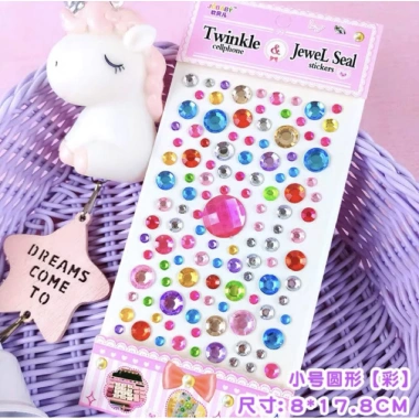 Set 2 Sticker hạt đá dán trang trí DIY - Keo dán mạnh, giá ưu đãi 52.000₫