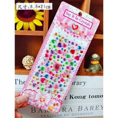Set 2 Sticker hạt đá dán trang trí DIY - Keo dán mạnh, giá ưu đãi 52.000₫