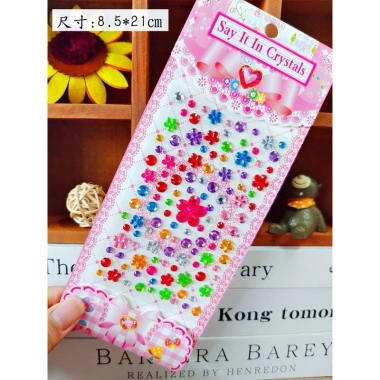 Set 2 Sticker hạt đá dán trang trí DIY - Keo dán mạnh, giá ưu đãi 52.000₫
