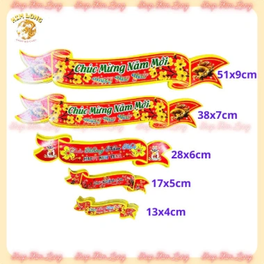 Sét 2 tờ giấy dán trái cây Phúc Tài Lộc - Trang trí mâm ngũ quả Tết, nhà cửa