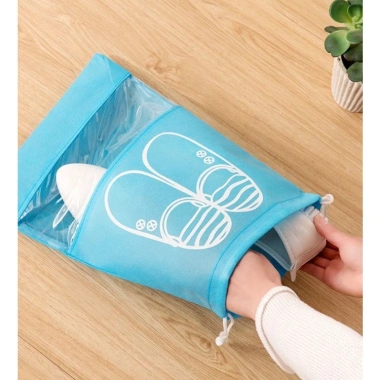 Set 2 Túi Đựng Giày Vải Không Dệt Chống Bụi Chống Nước Dây Rút Du Lịch Thể Thao 25.000₫
