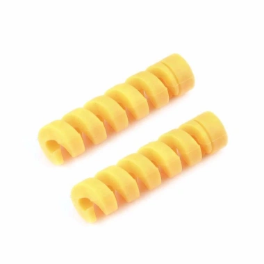 Set 2 vỏ bảo vệ dây cáp tai nghe xoắn ốc màu ngẫu nhiên, chống rối, tuổi thọ cao