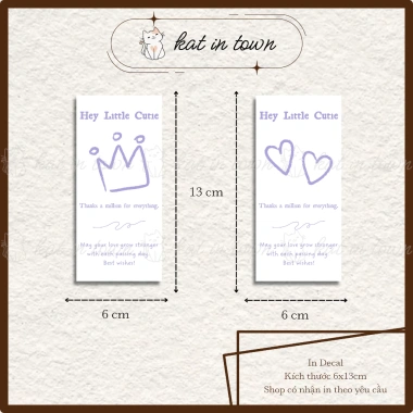 Set 20-50 Nhãn Dán Decal Niên Phong Mặt Cười Tím 6x13cm Chống Nước, Màu Rõ Nét - 8.500₫
