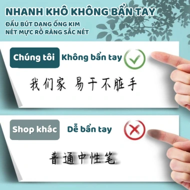 Set 20 Bút Bi Gel Nhiều Màu Ngòi 0.5mm Viết Nhanh Khô Nhanh Nét Chữ Đẹp 21.460 VND