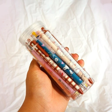 Set 20 Bút Mực Gel Hoạt Hình Ngòi 0.5mm Đen Dễ Thương - Giá chỉ 20.000 VND 4