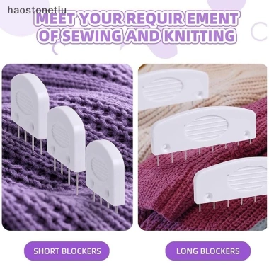 Set 20 chiếc NS Knit Blockers thép không gỉ 2 kích cỡ DIY đan móc 2