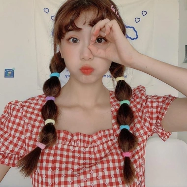 Set 20 Dây Chun Buộc Tóc Co Dãn Nhiều Màu, Hộp Ống Trong Suốt - Hot Trend 10.000₫