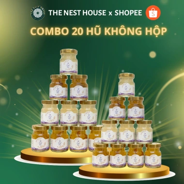 Set 20 hũ yến chưng sẵn không hộp The Nest House - Giá ưu đãi 600,000 VND (giá gốc 762,000 VND)