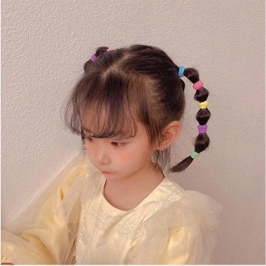Set 200 sợi dây chun xù túi gấu 39k - Dễ dùng cho tóc dày và mỏng, giảm còn 33k