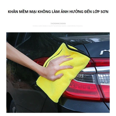 Set 2+3 khăn lau xe mềm mịn, thấm hút nước – Chỉ 42.000đ, ô tô, xe máy 5