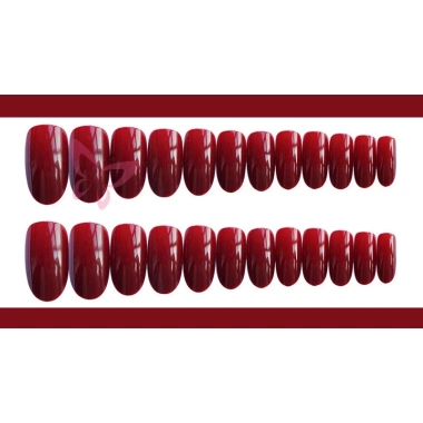 Set 24 Móng Tay Giả Nina CS-80 Đỏ Rượu Vang - Thời Trang Giá 29.700₫