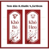 Set 24 Tem Tết Đa Dạng Decal Tem Dán Khô Gà Bò Heo Trâu Gác Bếp Giá 22,000 VND