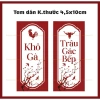 Set 24 Tem Tết Đa Dạng Decal Tem Dán Khô Gà Bò Heo Trâu Gác Bếp Giá 22,000 VND 2