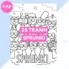 Set 25 tranh Sprunki tô màu giấy A4 A5 - Đồ chơi học tập sáng tạo cho bé giá ưu đãi 15.500đ - KMP Store 3