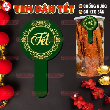 Set 28 Tem Niêm Phong Tết 2.026 Ngựa Bính Ngọ - Decal Vinyl Chống Nước Dán Hũ Hạt PET, Hộp Quà Sang Trọng - Giá 21.500đ 4