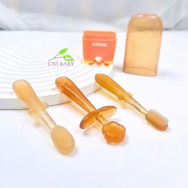 Set 3 Bàn Chải Đánh Răng Rơ Lưỡi Silicon Jubon cho Bé Sơ Sinh 0-18 Tháng, An Toàn, Thú Vị, Giá Ưu Đãi 54.432đ