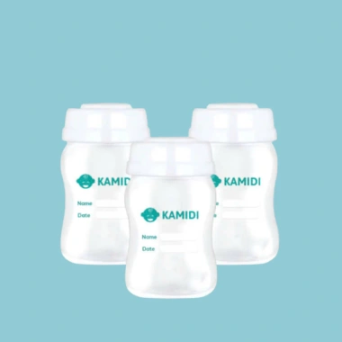 Set 3 Bình Trữ Sữa Kamidi Cổ Rộng 150ml Nhựa PP Cao Cấp - Giá Ưu Đãi 195.000