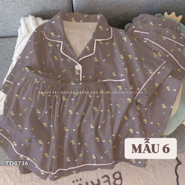 Sét 3 chi tiết áo, quần dài, quần sooc mặc nhà cực xinh - Giá ưu đãi 179k 5