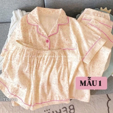 Sét 3 chi tiết áo, quần dài, quần sooc mặc nhà cực xinh - Giá ưu đãi 179k 10
