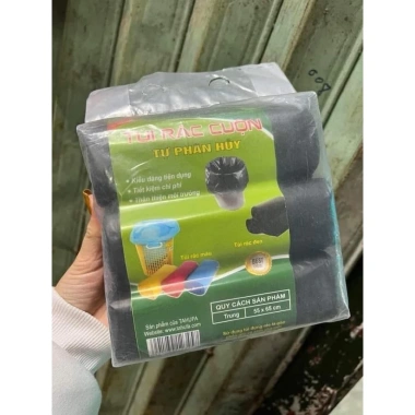 Set 3 cuộn túi đựng rác tự phân huỷ bảo vệ môi trường chỉ 12.000 VND