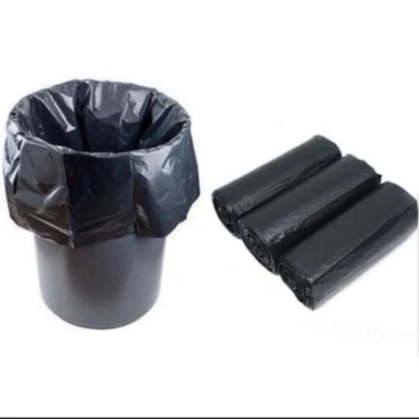 Sét 3 cuộn Túi rác tự phân hủy đen không lõi 55x65cm Giá chỉ 22.000₫