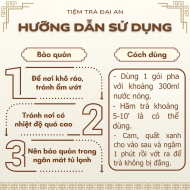 Set 3 Gói Trà Thảo Mộc Thiên Nhiên Đại An - Mix Nhiều Vị, Giảm Giá Sốc 22.213₫ 7