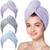 Set 3 khăn quấn ủ tóc microfiber cao cấp - Khô nhanh, bảo vệ tóc, giá chỉ 100k