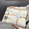 Set 3 khăn tắm trắng hộp + túi xịn xò quà tặng, chất thấm hút siêu tốt 6