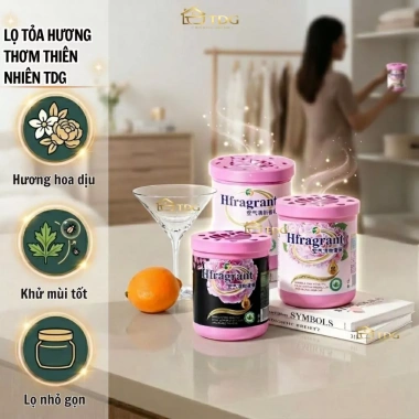 Set 3 lọ sáp tỏa hương TDG khử mùi phòng ngủ toilet - Hương dịu nhẹ cho mẹ & bé