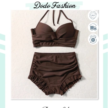 Set 3 món Đồ bơi nữ tay dài, Bikini 2 mảnh quần đùi + áo choàng tắm trẻ trung giá 52.000₫ 6