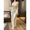 Set 3 Món Đồ Ngủ – Áo Bèo Ren, Quần Dài, Áo Khoác Lưới Công Chúa Có Mút - 309.000đ 6