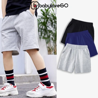Set 3 quần đùi bé trai BabyloveGO combo thun 10-40kg - Giá chỉ 99.000 VND