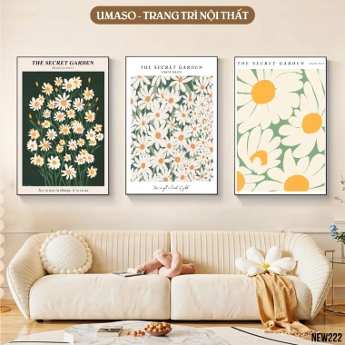 Set 3 Tranh Canvas Vintage - Treo Tường Phòng Khách, Ngủ, Làm Việc, 77.900₫ 2