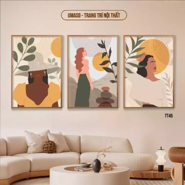 Set 3 Tranh Canvas Vintage - Treo Tường Phòng Khách, Ngủ, Làm Việc, 77.900₫ 3